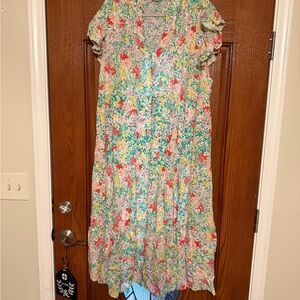 Entro women’s plus 2x Floral spring Easter Dress